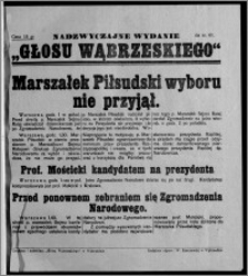 Głos Wąbrzeski [1926.06.01], Nadzwyczajne wydanie