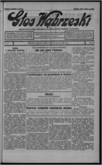 Głos Wąbrzeski : bezpartyjne polsko-katolickie pismo ludowe 1931.06.23, R. 11, nr 73