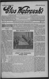 Głos Wąbrzeski : bezpartyjne polsko-katolickie pismo ludowe 1932.09.27, R. 12, nr 112