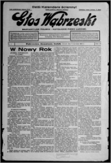 Głos Wąbrzeski : bezpartyjne polsko-katolickie pismo ludowe 1937.01.05, R. 18, nr 1