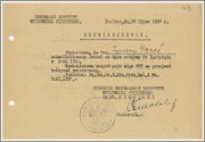 Zaświadczenie o zakwalifikowaniu się na kurs wstępny w Instytucie Wychowania Fizycznego