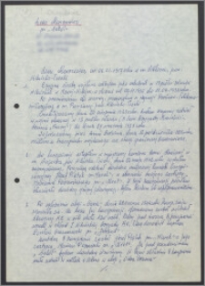 Ankieta do "Słownika Polski Walczącej na Kresach Półn. - Wsch. II Rzeczpospolitej"