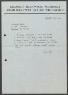 Oświadczenie świadka w sprawie Mariana Korejwo