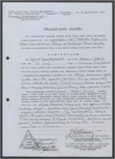 Oświadczenie Świadka