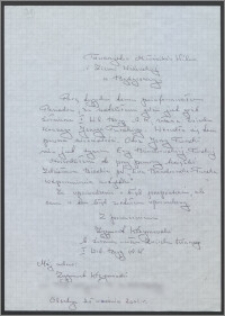 List do Towarzystwa Miłośników Wilna i Ziemi Wileńskiej