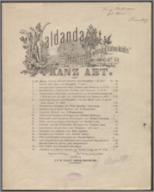 Waldandacht : für Mezz-Sopran, Alt oder Bariton mit Pianoforte : Es dur : Op. 211 No. 3