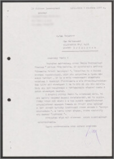 List do Jana Malinowskiego