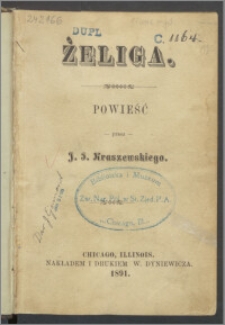 Żeliga : powieść