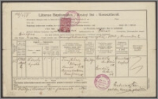 Litterae Baptismales - Krstný list - Keresztlevél