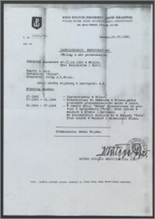 Zaświadczenie weryfikacyjne Kazimierza Kundzicza