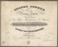 Grande sonate : pour le Piano-Forte : Oeuvr 26