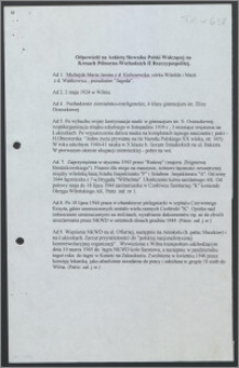 Odpowiedź na Ankietę Słownika Polski Walczącej na Kresach Północno-Wschodnich II Rzeczypospolitej