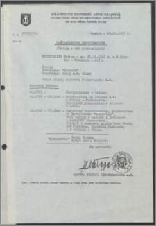 Zaświadczenie weryfikacyjne