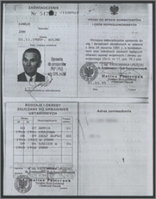 Zaświadczenie Urzędu Do Spraw Kombatantów i Osób Represjonowanych