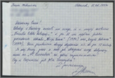 List do Jana Malinowskiego