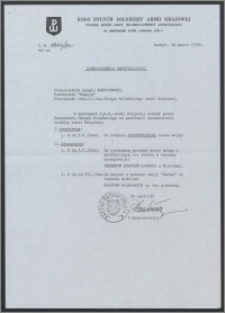 Zaświadczenie weryfikacyjne