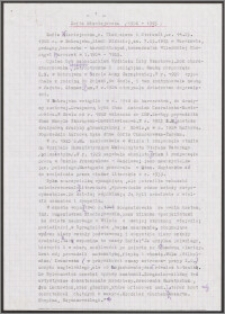 Życiorys Zofii Nieciejowskiej