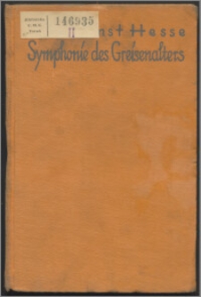 Symphonie des Greisenalters : vier Sätze um Immanuel Kant