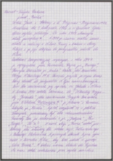 Nieukończony biogram Barbary Różyckiej z domu Karwat