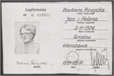 Legitymacja nr 018822