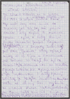 List do Towarzystwa Miłośników Wilna i Ziemi Wileńskiej