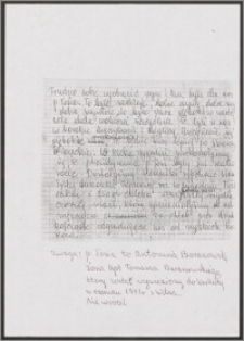 Notatka z więzienia