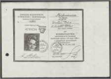 Legitymacja Kombatancka Nr 0799256