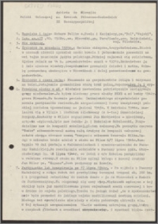Ankieta do "Słownika Polski Walczącej na Kresach Północno-Wschodnich II Rzeczypospolitej"