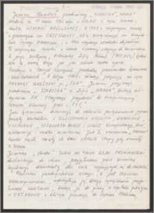 Życiorys Janiny Stundzis, ps." Szarotka ", "Janka"