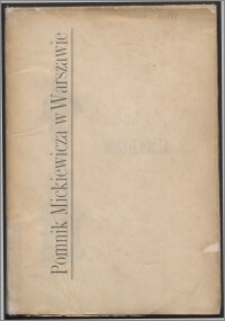 Pomnik Mickiewicza w Warszawie 1897-1898