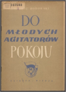 Do młodych agitatorów pokoju