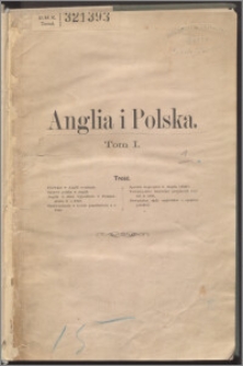 Anglia i Polska. T. 1