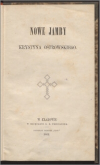 Nowe jamby Krystyna Ostrowskiego