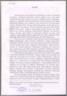 Wstęp do : "Wiadomości i okolice"