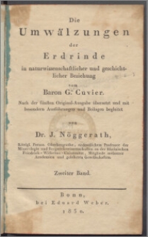 Die Umwälzungen der Erdrinde in naturwissenschaftlicher und geschichtlicher Beziehung. Bd. 2