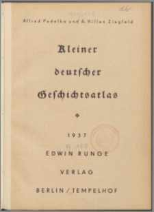 Kleiner deutscher Geschichtsatlas