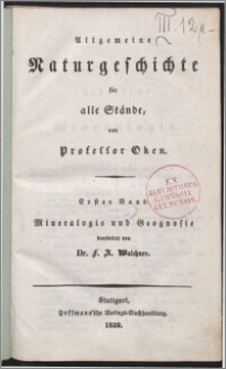 Mineralogie und Geognosie