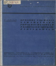 Sposoby usuwania nawarstwień powierzchniowych z kamiennych obiektów zabytkowych