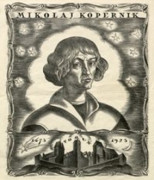 Portret Mikołaja Kopernika z architekturą Torunia