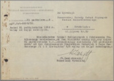 [Ministerstwo Wyznań Religijnych i Oświecenia Publicznego... Do Dyrekcji Pomorskiej Szkoły Sztuk Pięknych Wacława Szczeblewskiego... z dnia 31 października 1932 r.]