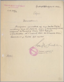 [Zaświadczenie dla Wacława Fiałka... z dnia 29 stycznia 1933 r.].