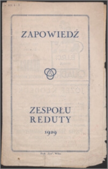 [Program] : [Incipit:] Jacinto Benavente: "Krąg interesów" (Los intereses creados) Maskarada w 3-ch aktach z prologiem i epilogirm