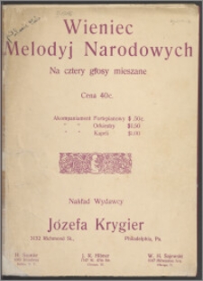Wieniec melodyj narodowych : na cztery głosy mieszane