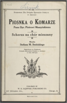 Piosnka o komarze : scherzo na chór mieszany