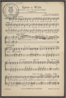 Śpiew o Wiśle : przekształcony z walca "Na falach Dunaju I. Ivanovici : [na chór męski]
