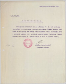 [Zaświadczenie dla Maksymiliana Pilceka ... z dnia 30 września 1930 r.].