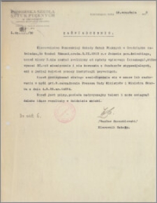 [Zaświadczenie dla Edmunda Konkela ... z dnia 19 września 1930 r.].