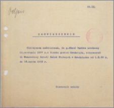 [Zaświadczenie dla Józefa Radtke... z dnia 25 pażdziernika 192? r.]
