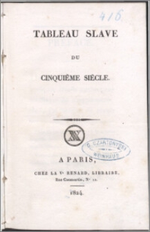 Tableau slave du cinquième siècle