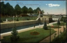 Bromberg - Schleuse mit Parkanlage Brahemünde
